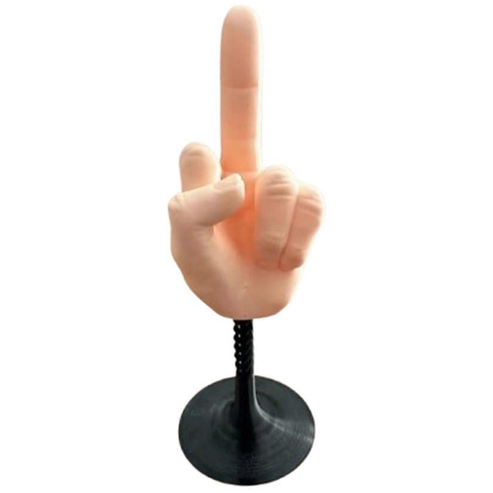 Middle Finger Stress Relieving Desk Toys Unique Eye-Catching Design for Desk Shelf Decor
