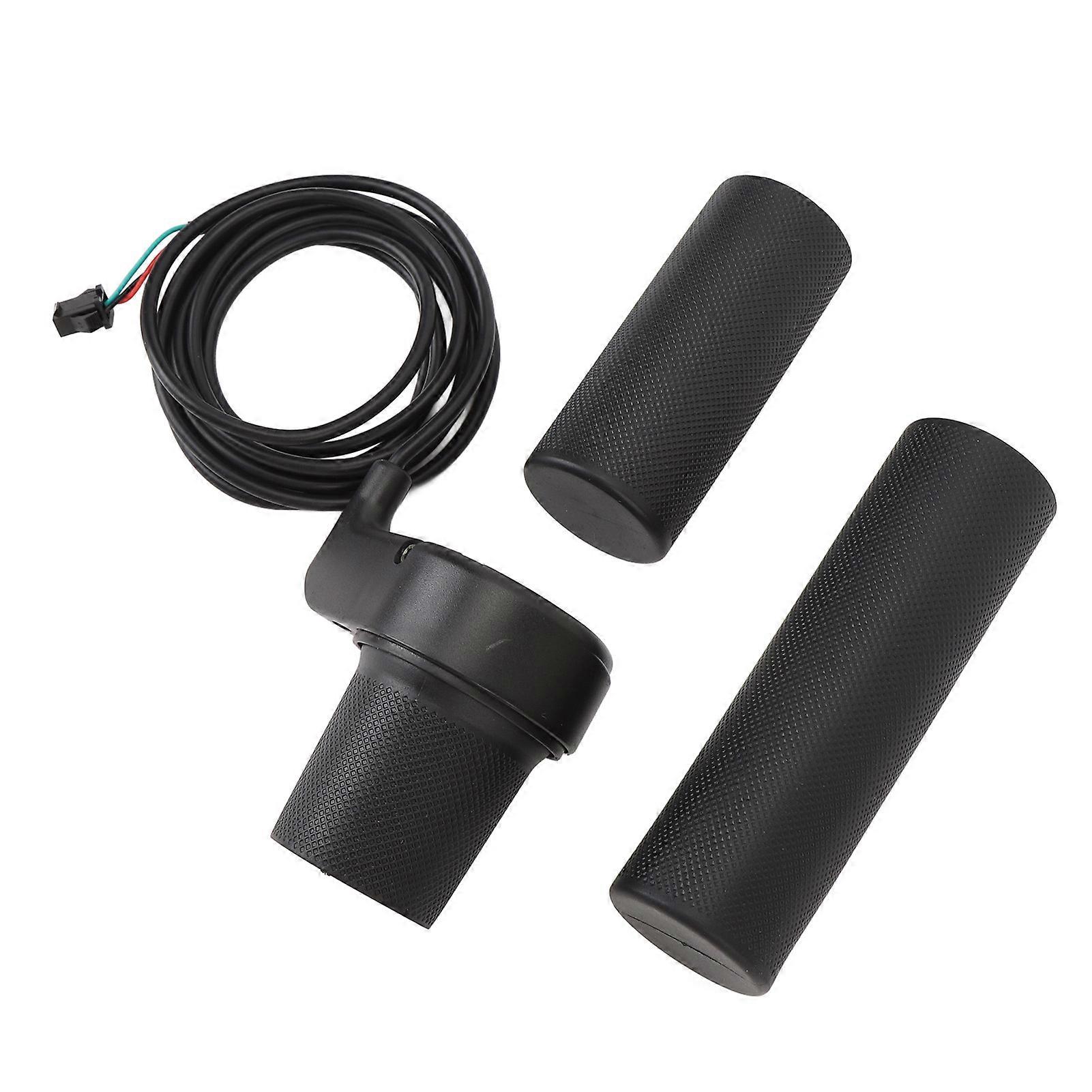Throttle Grip Non Slip Rubber Hand Grips Electric Bike Handlebar Grip Speed Control Throttle Handle Bar for 22.5mm Handlebars 