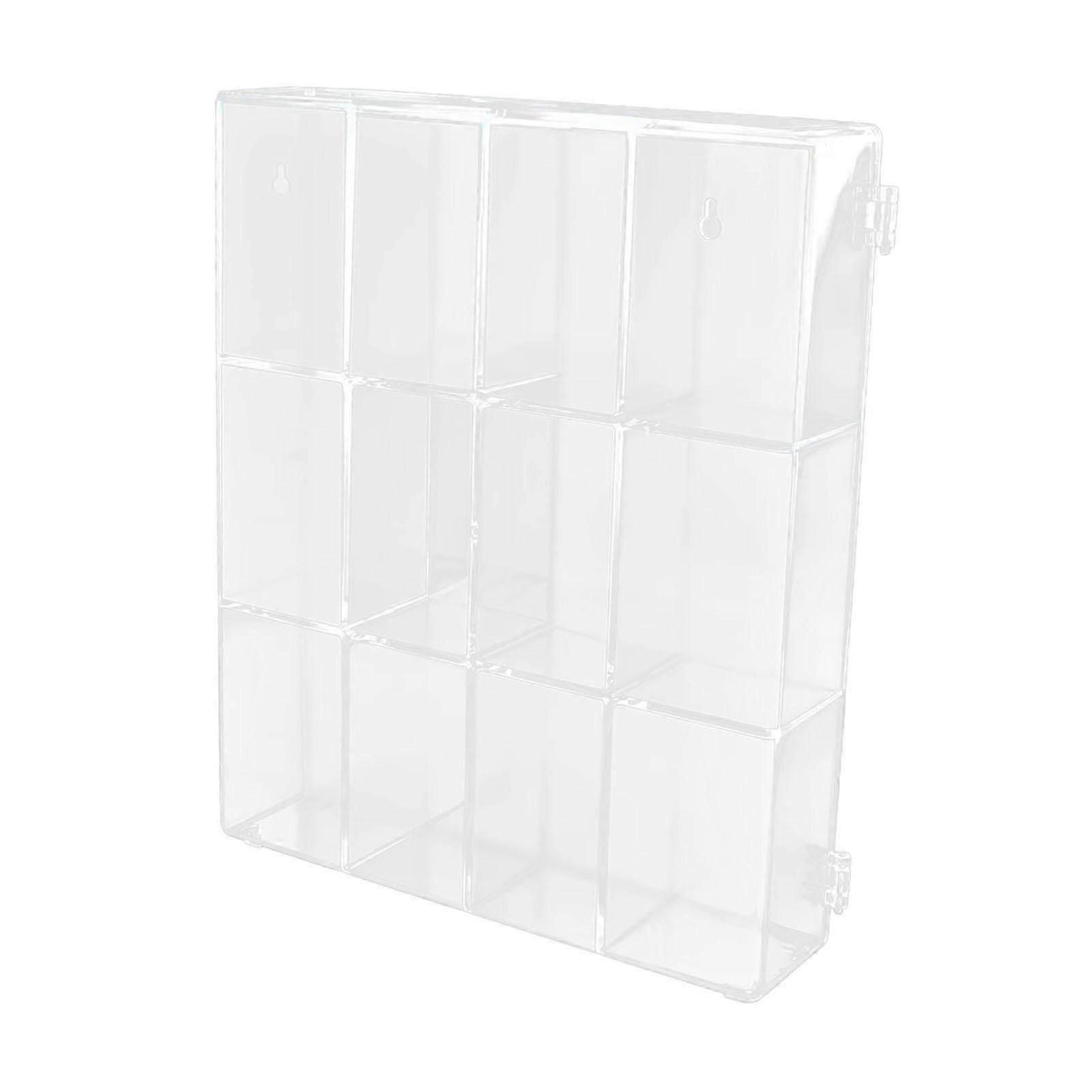 Action Figure Display Shelf Toy Collection Showcase,Clear,Fashion Figure Display Cabinet Storage Box for Living Room Entryway