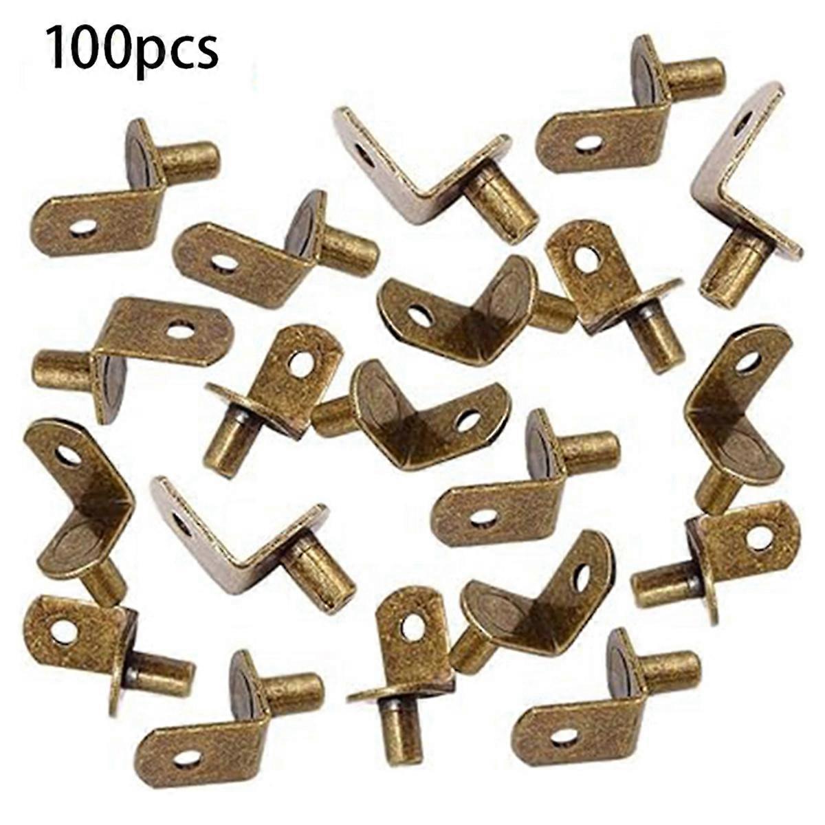 100PCS Shelf Support Stud Pins,Cabinet Furniture Partition Brackets