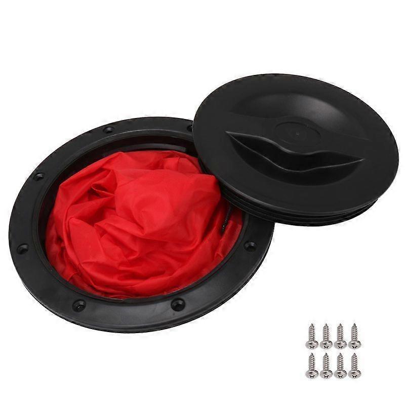 Lebanghui Kayak accessories round 6inch deck hatch with red storage bag black