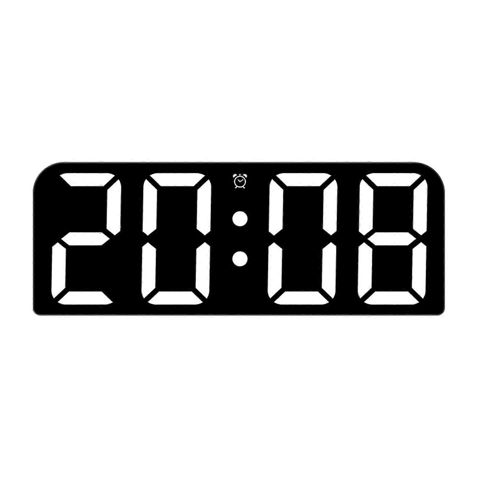 Large Digital Wall Clock Temperature and Humidity Display Night Mode Table Clock 3 Display Modes 12/24H Electronic  Clock