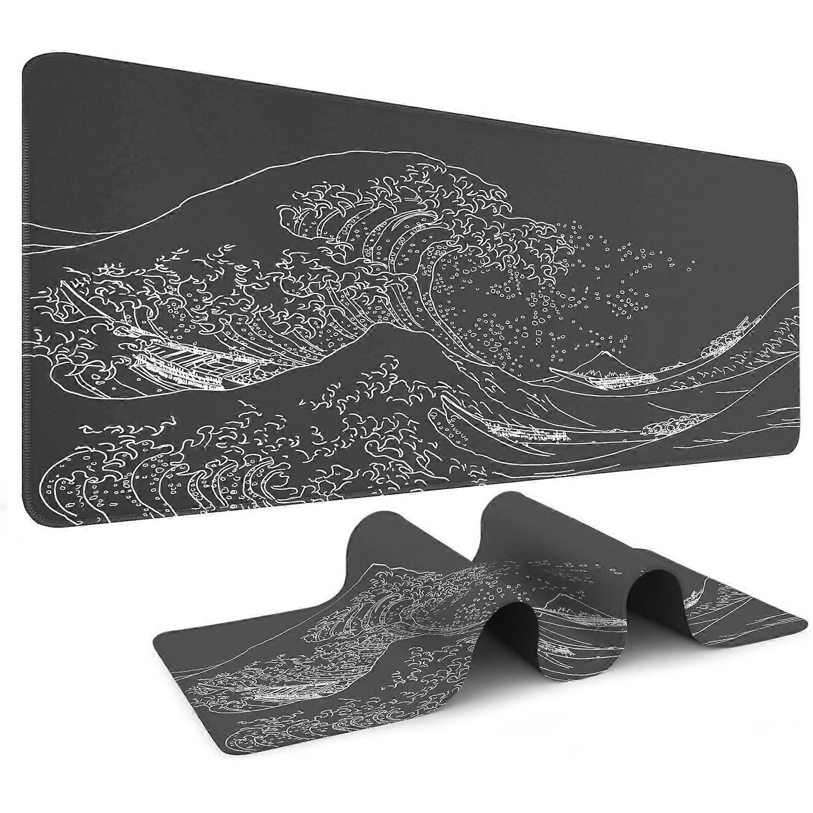Keyboard Mouse Pad Large Sea Pattern For Office And Gaming With Slip Proof Rubber Base Gaming Mousepad 300x600x2MM