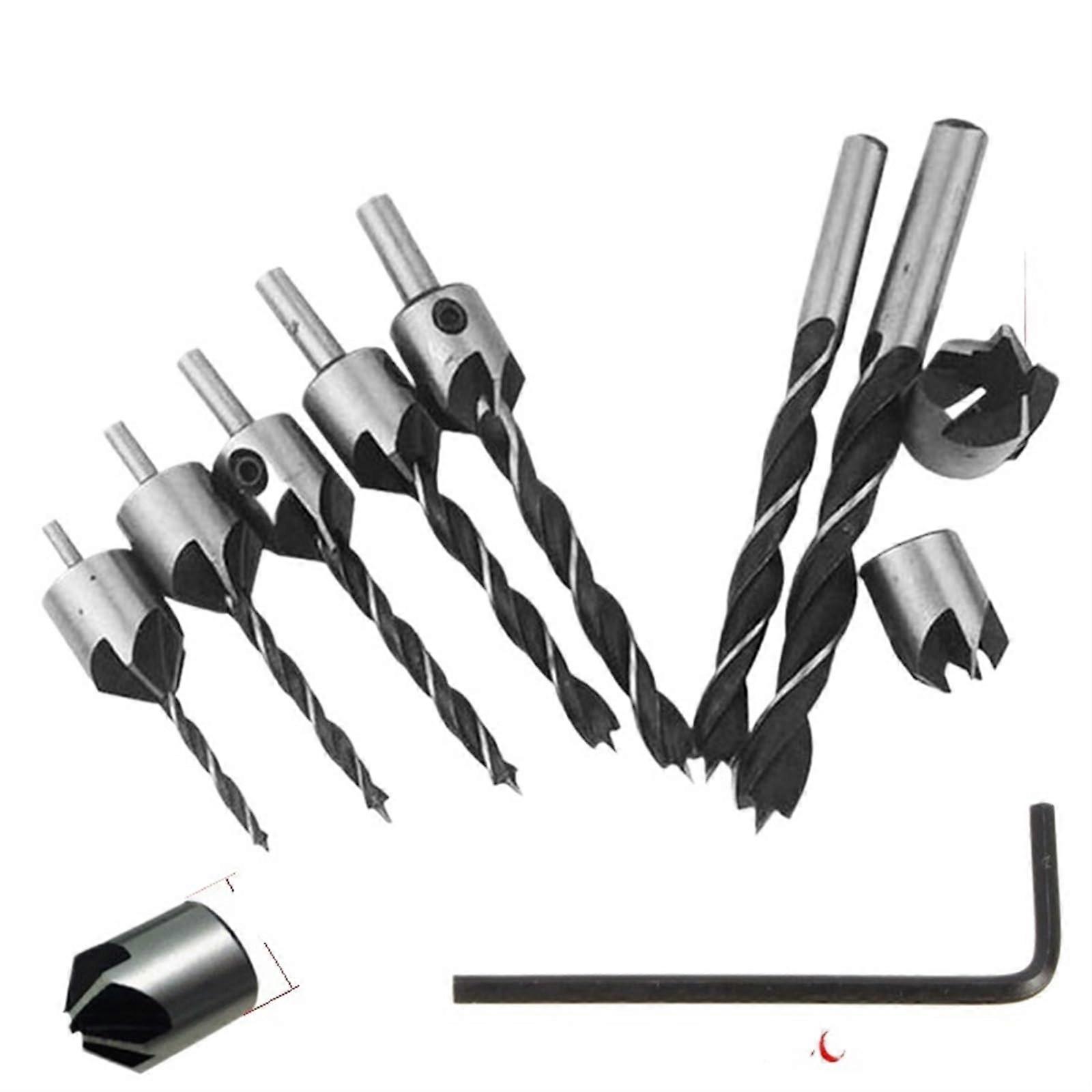 HSS 5 Flute Countersink Drill Bit for Woodworking Reaming Chamfering End Milling 4mm