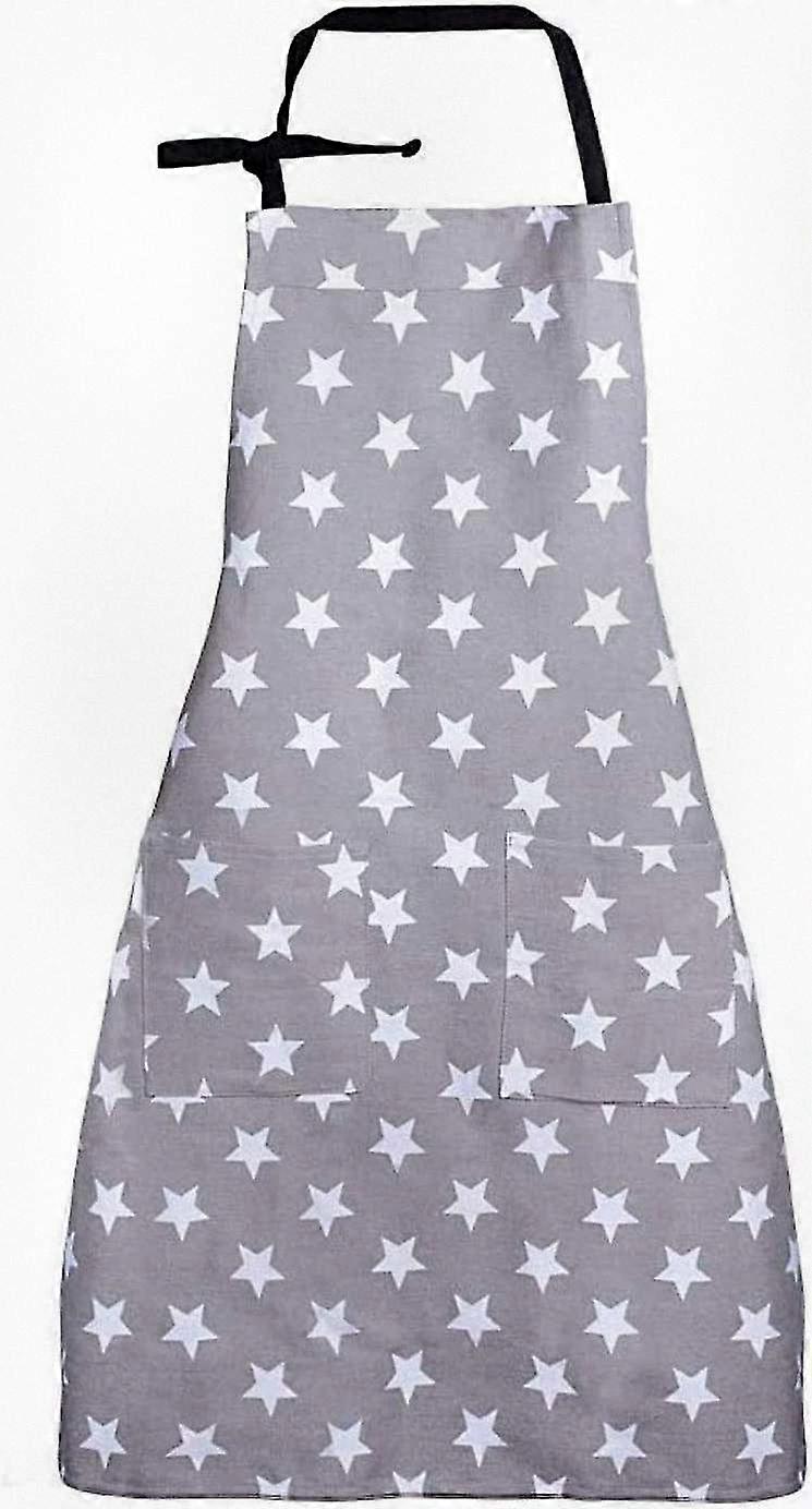Adjustable Women's Cooking Apron with Pocket, Stars Design, Perfect for Housework and Cooking Tasks, Ideal for Culinary Activities or Baking