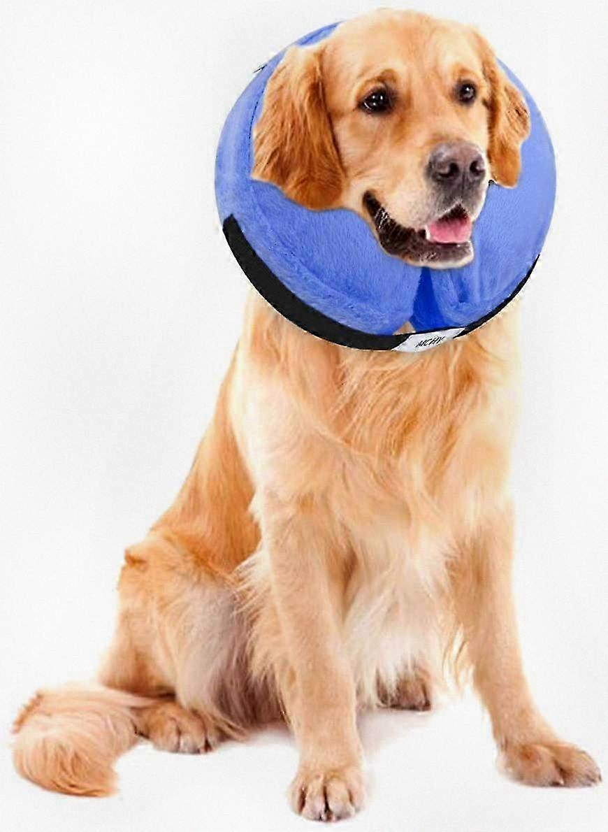 Adjustable Inflatable Recovery Collar for Dogs After Surgery, Prevent Biting & Scratching, Designed for Optimal Vision and Comfort