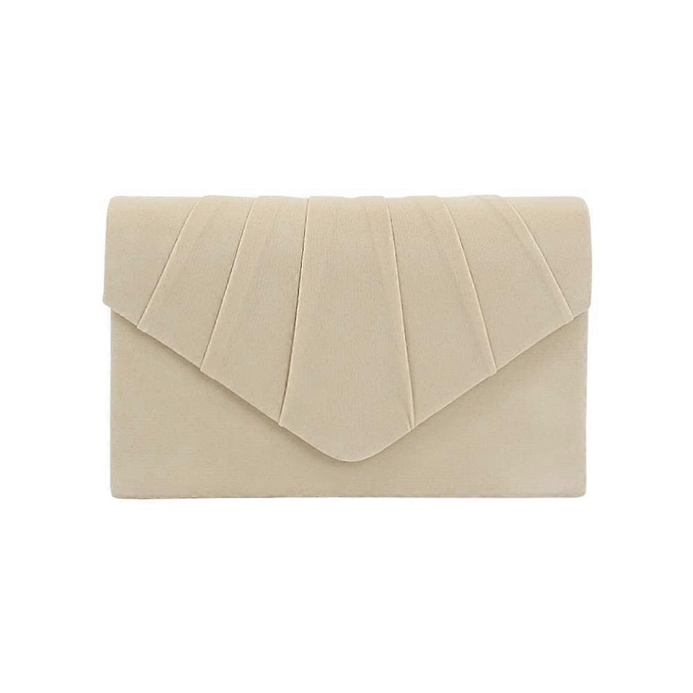 Women's Evening Bag Velvet Pleated Envelope Clutch Purse for Weddings, Parties, and Brides, Shoulder Style, Elegant Design
