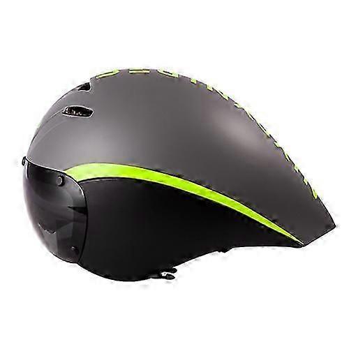 Aero Gözlükler Bisiklet Kaskı Tt Triatlon Yol Bisikleti Kaskları Lensli Zamana Karşı Yarış Sürme Kaskı Bisiklet Ekipmanları