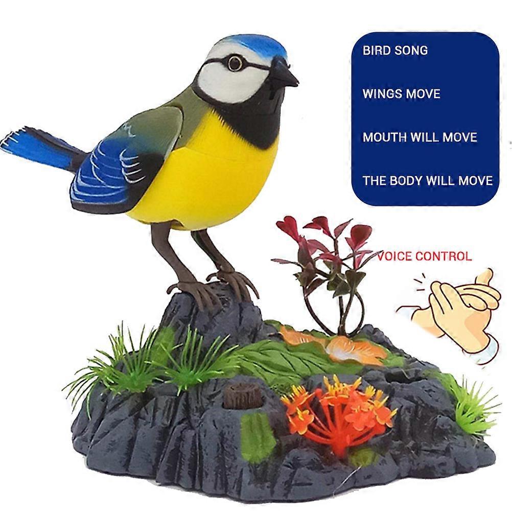 Electronic Talking Repeating Parrot Singing Chirping Bird with Motion Sensor Activation Pronunciation Kids Electric Animal Toy