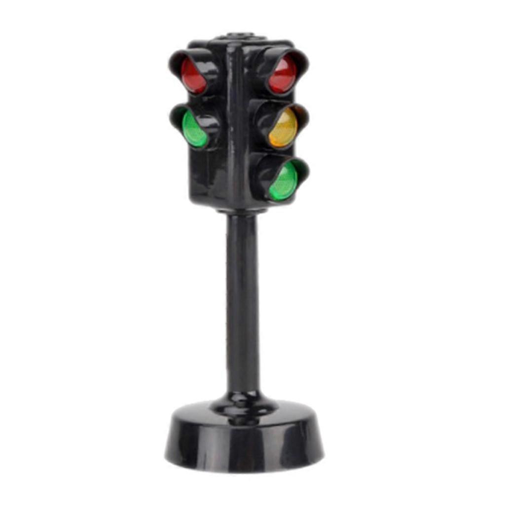 Traffic Red Green Lights Scale with Sound Lights DIY Road Kits Toys