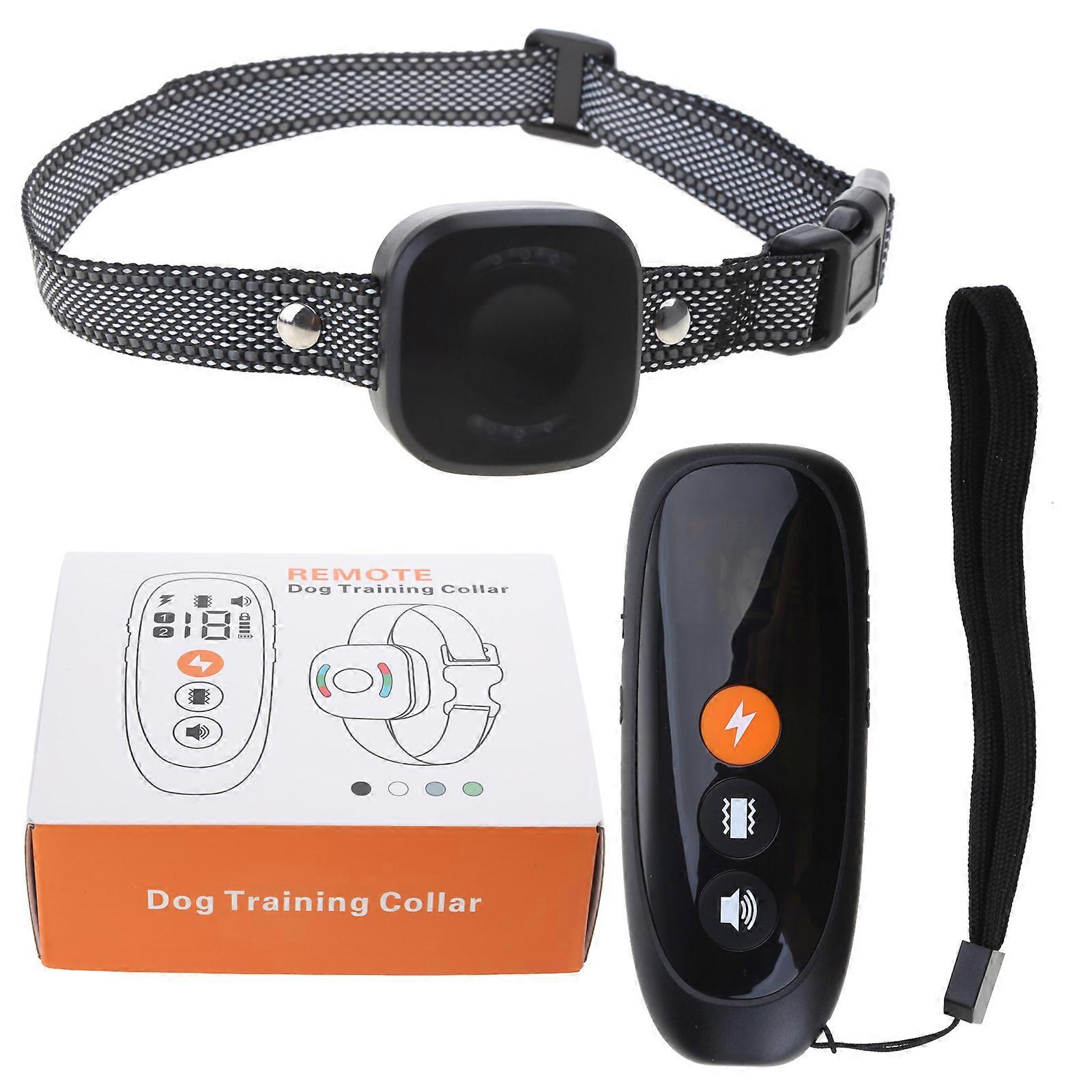4 Modes Remote Control Training Dogs Collar Rechargeable Bark Stoppers Effective Stop Barking Waterproof Collar