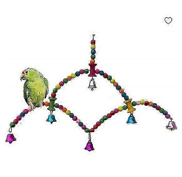 Safe Non-toxic Bird Toys Parrot Supplies Rotating Climbing Ladder Bite Swing Stand Bar