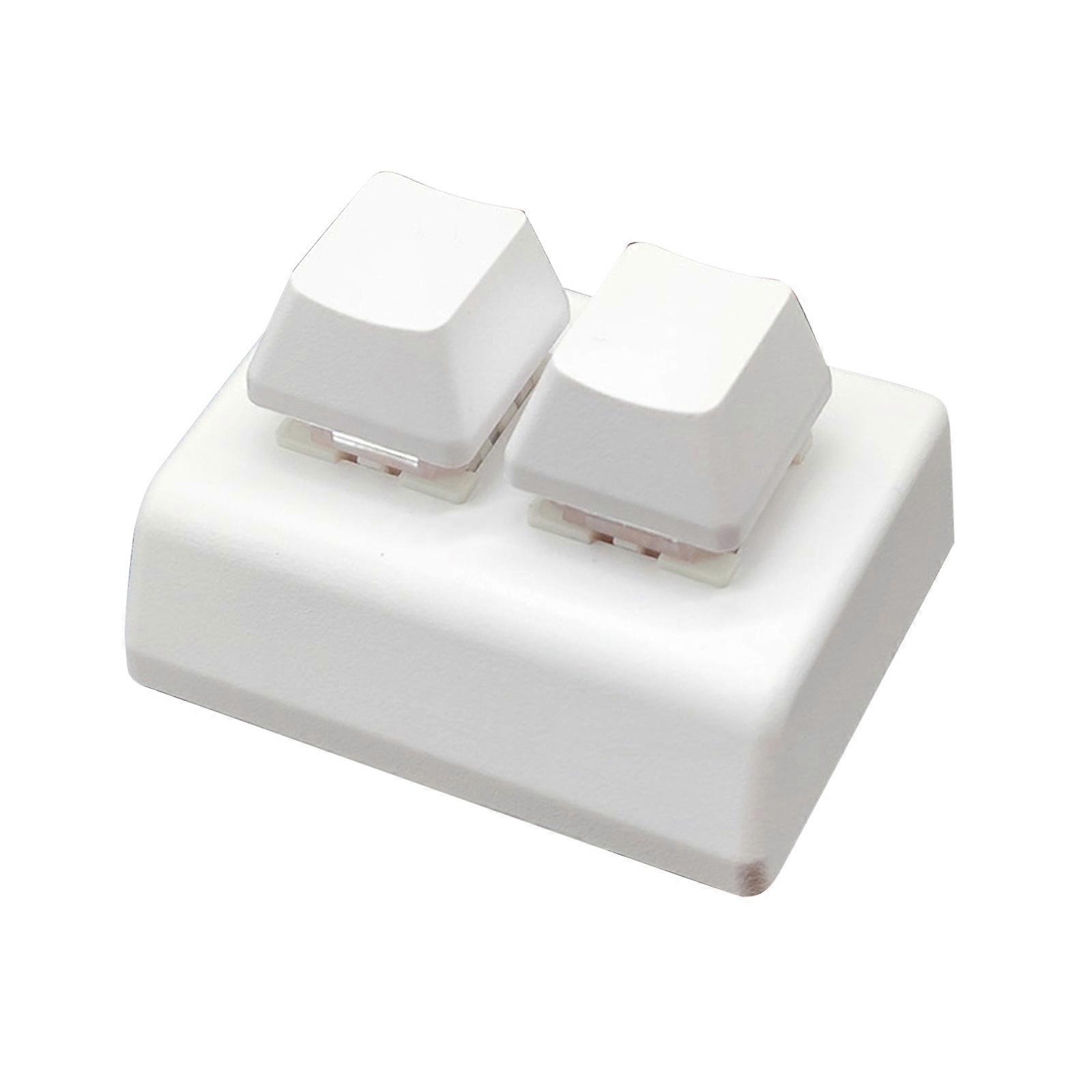 Programming Macro Custom Keyboard RGB 2 Keys Copy Paste Mini Button Wireless Macropad Gaming Keypad Mechanical  White