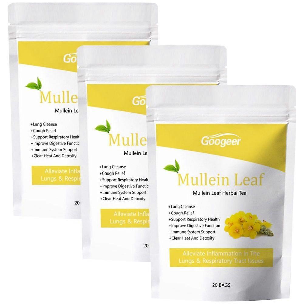 Mullein Leaf Teepussi Tuki Keuhkojen Puhdistus & Detox, Ruoansulatuskanavan Terveys