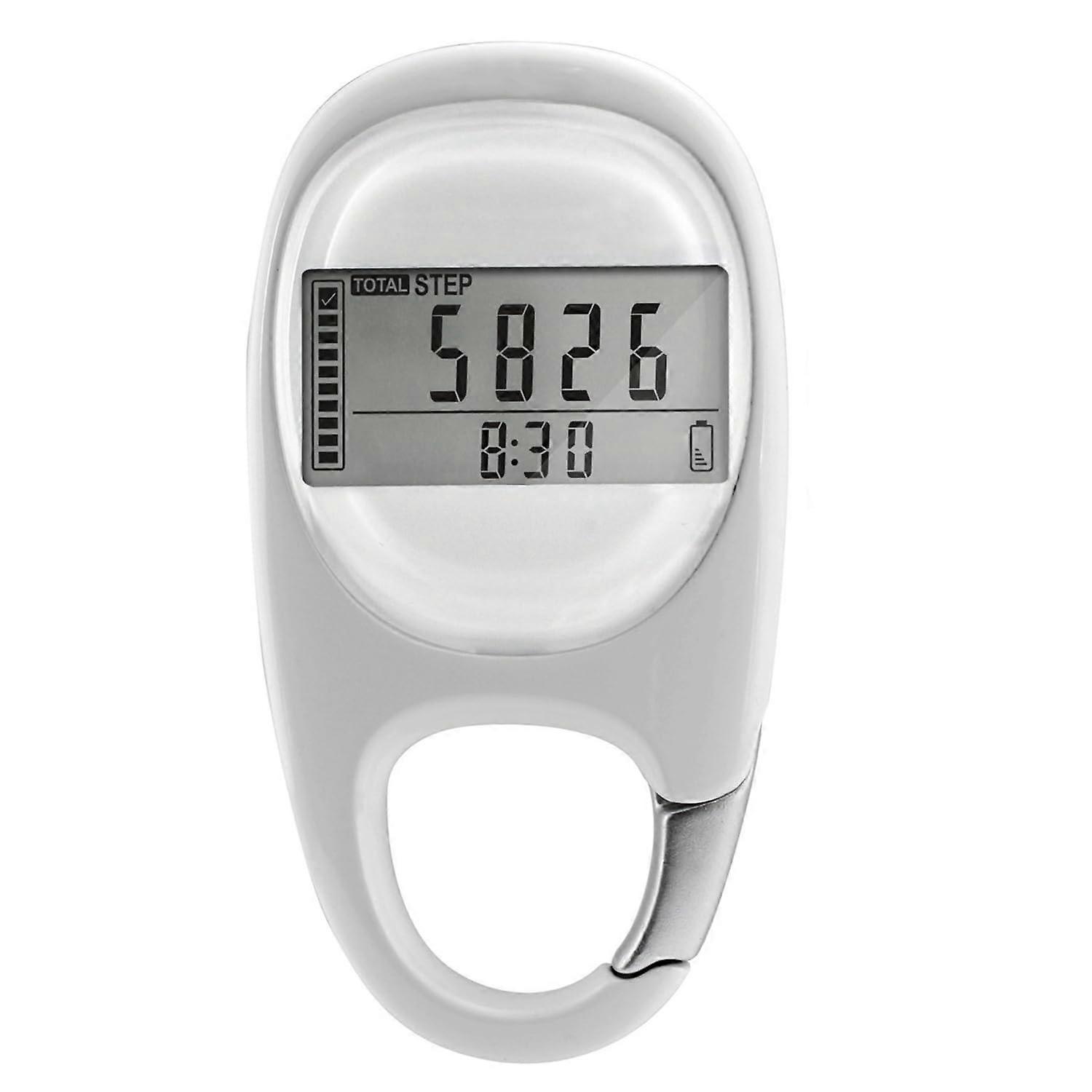 3D Induction Pedometer Accurate Step Counter Portable Mini Fitness Tracker Clip On Walking Steps Counter Digital Display