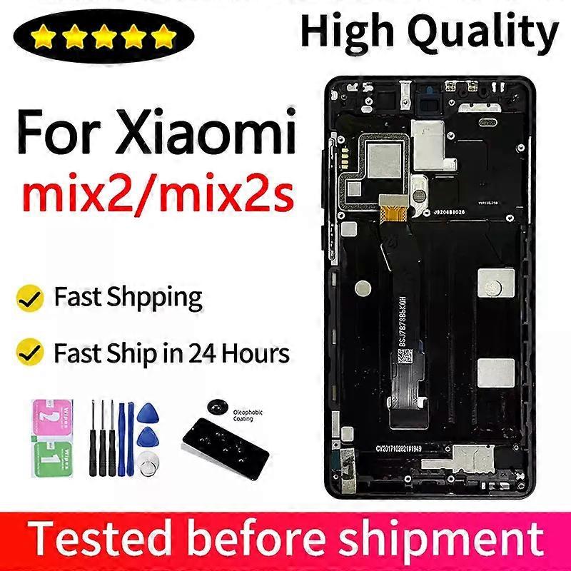 Xiaomi Mi Mix 2 Mix 2Sタッチスクリーンデジタイザーアセンブリ用5.99インチOEM Xiaomi Mix2S Mix2 MDE5 M1803D5X LCD交換修理用