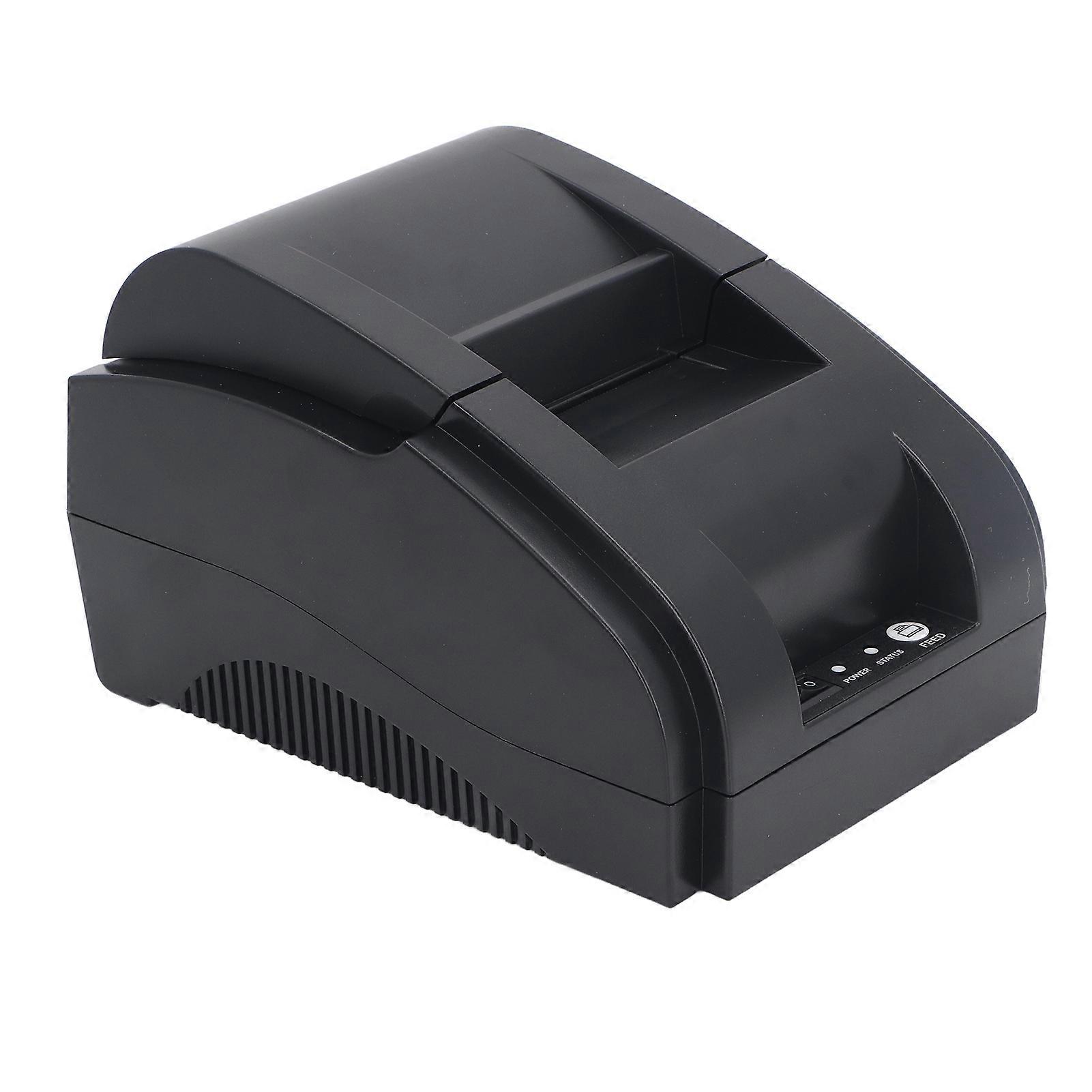 58mm Thermal Printer High Speed Clear Print USB Receipt Printing Machine for Windows for IOS System 100‑240V US Plug 