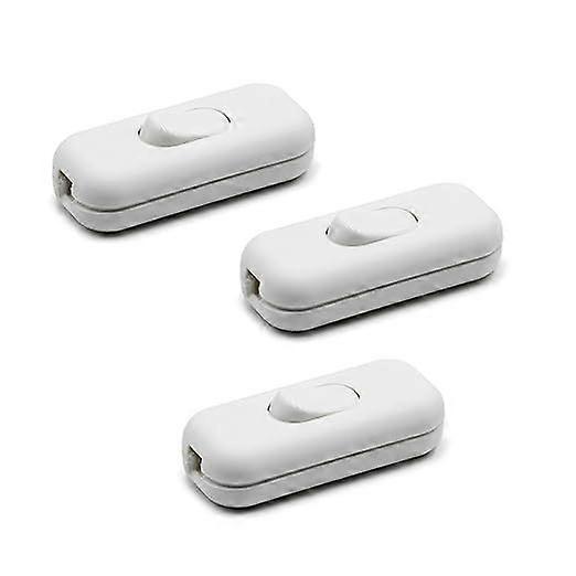 3 Pack Double Blade Switch, White, 2A 250V, Easy Installation, Rocker Switch