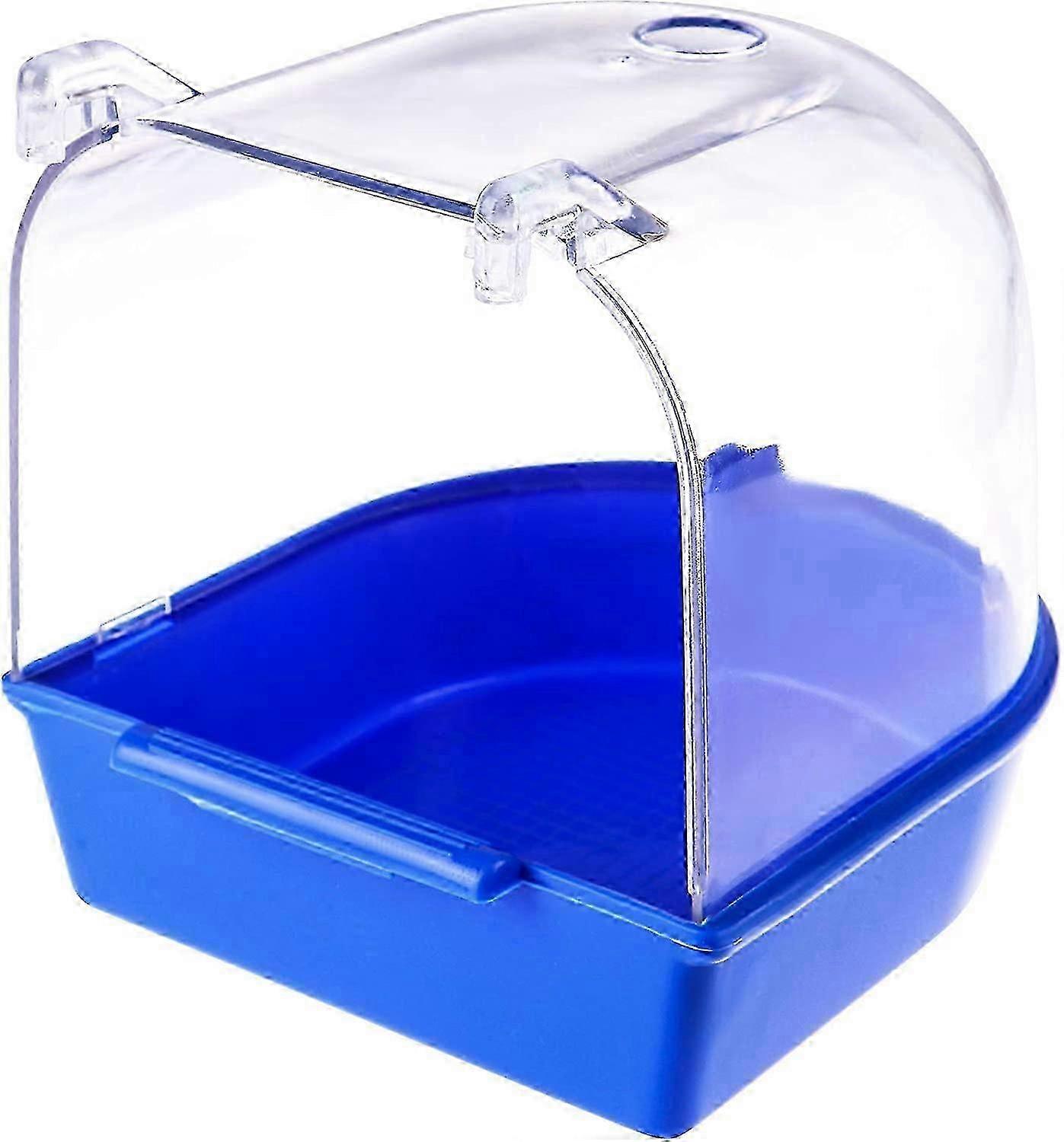 Removable plastic parrot-shaped tub plug for cleaning (blue) - Set of 1 suitable for various brands