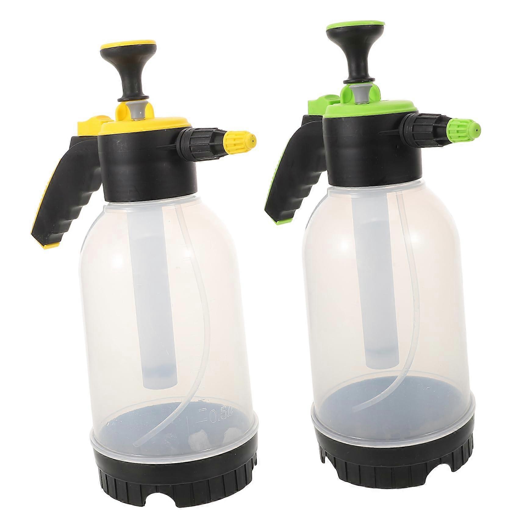 2L Multifunctional Garden Pump Sprayer with Mist Nozzle, Pressure Sprayer for Plant Watering, Durable PP Material