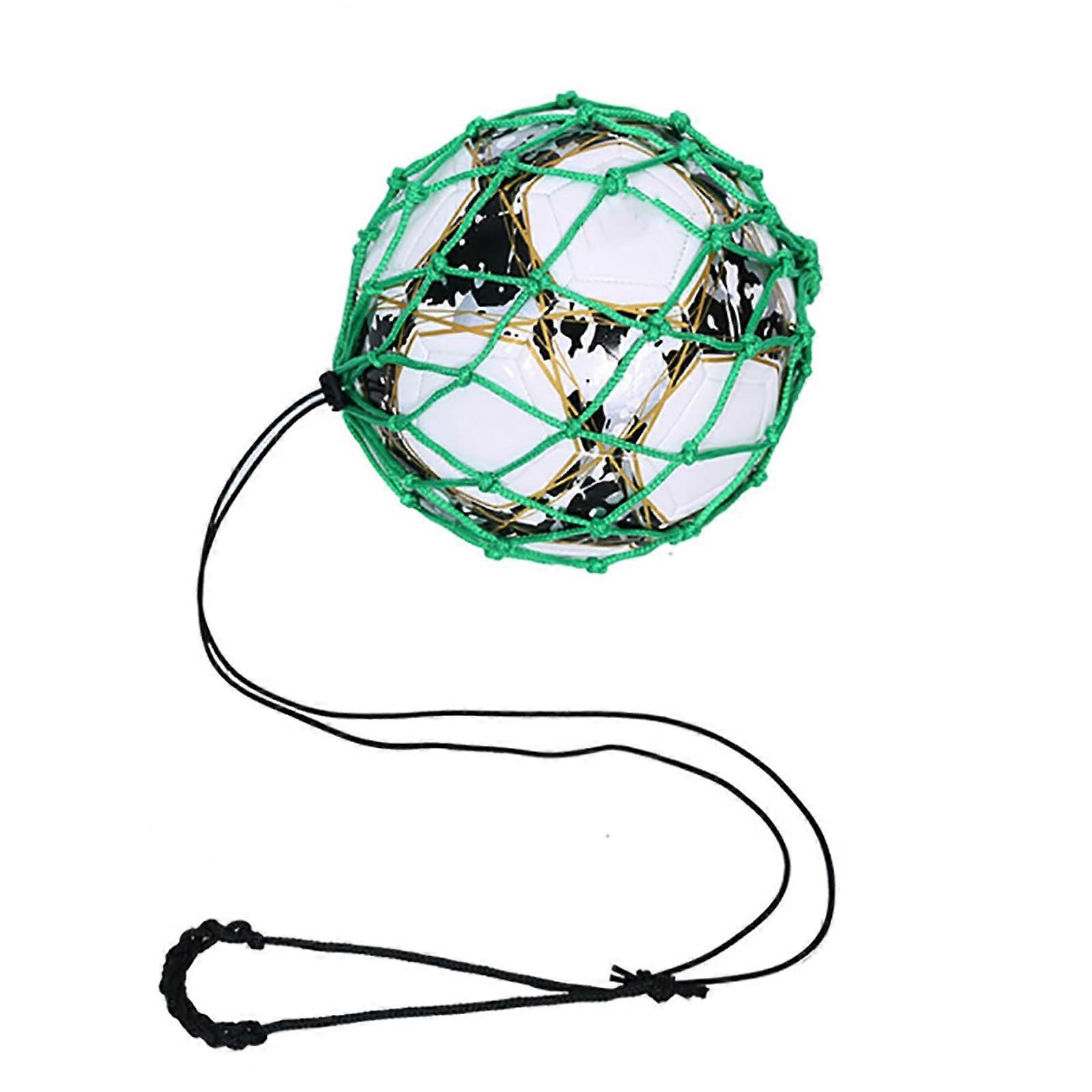 Football coach, football net, bungee training, juggling net, football training, exercise, green football throw trainer