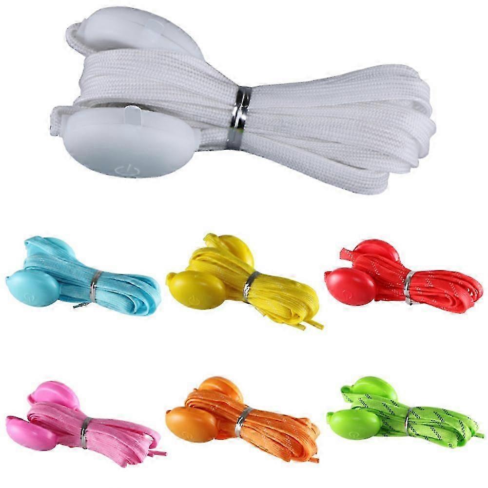 Led Shoe Laces Flash Light Up Colours Glow Flashing Shoelaces Cool Party Shoelaces