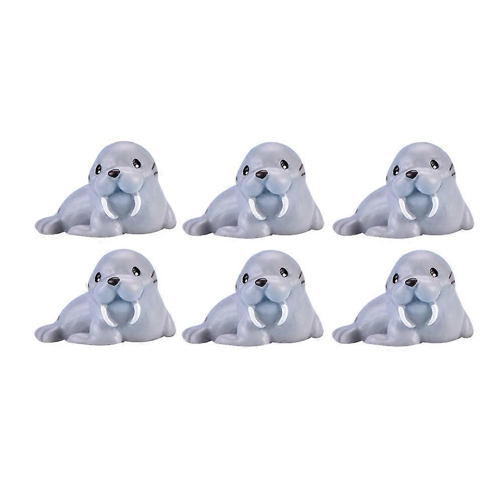 Three-Dimensional Walrus Sculptures, Resin Made for Elegant