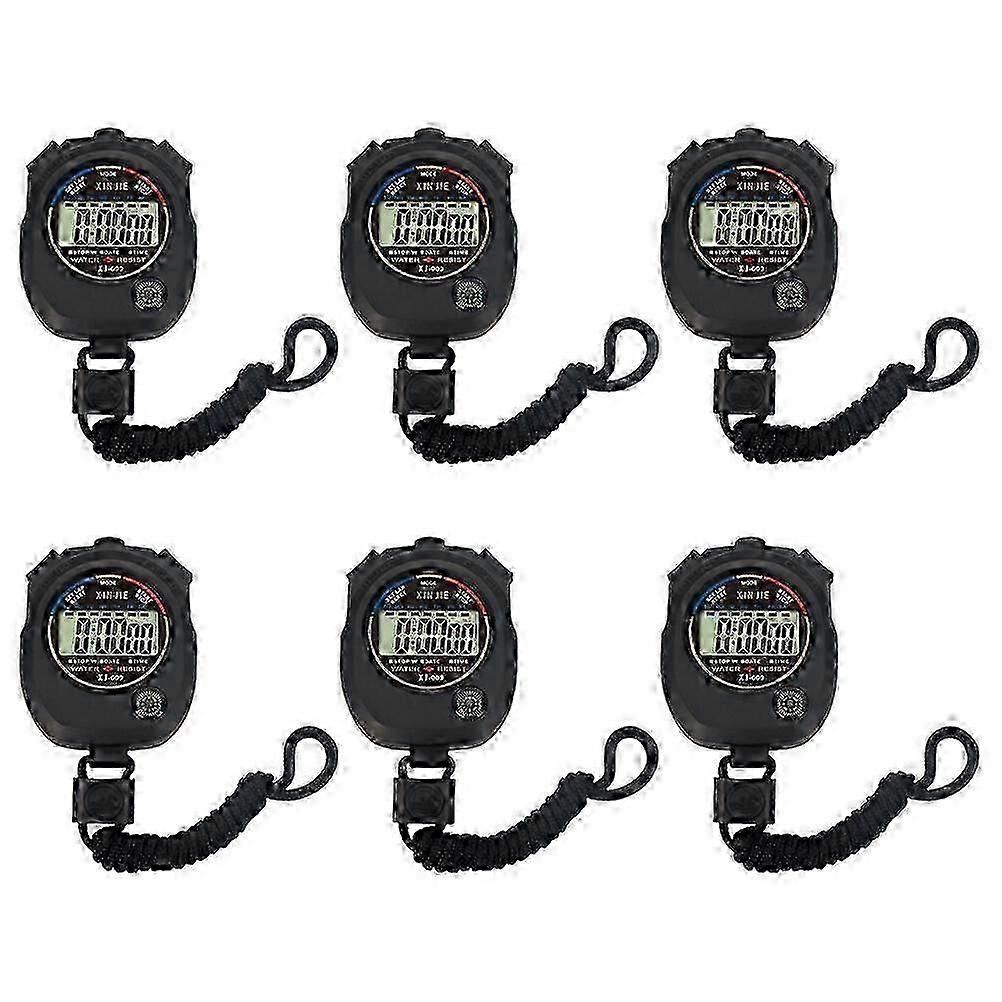 6Pcs Electronic Game Stopwatch for Match Training