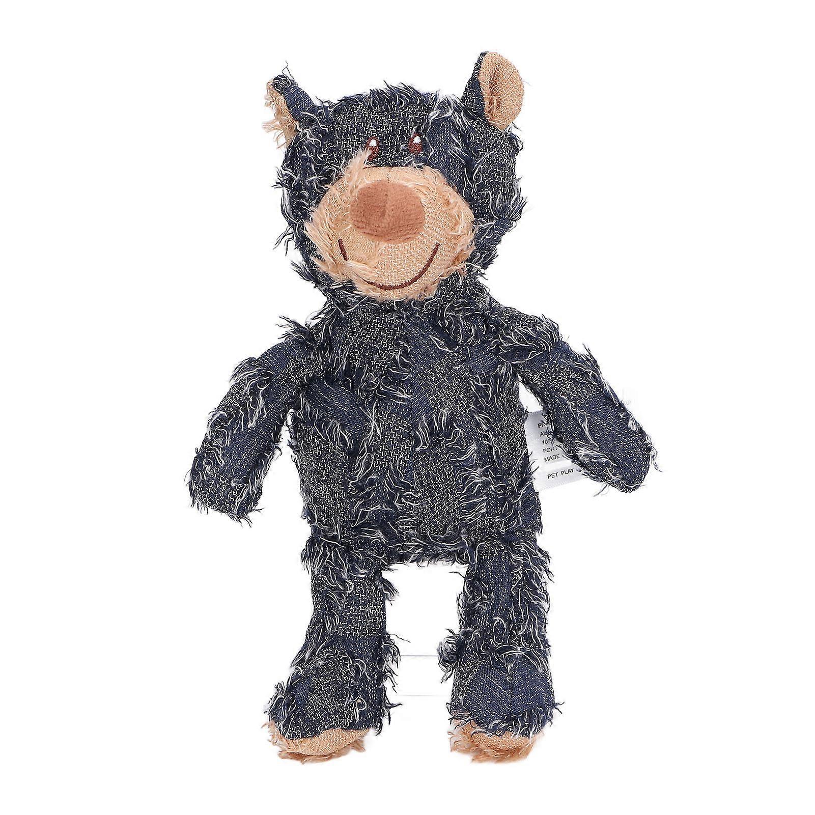 Interactive Dog Toy, Bite and Teeth Resistant Plush, Blue