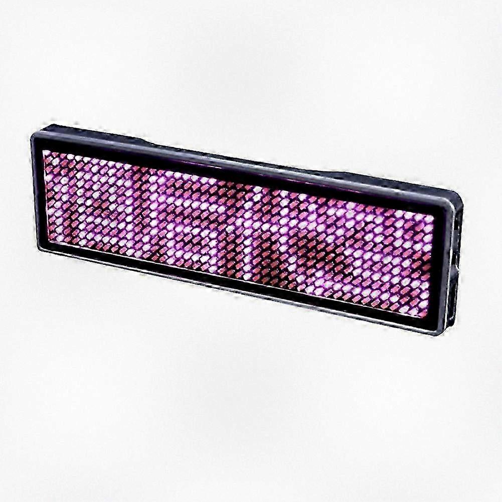 Oppladbart Bluetooth Digital LED-merke med rullemelding for DIY programmerbar navneskilt på festkonferanse