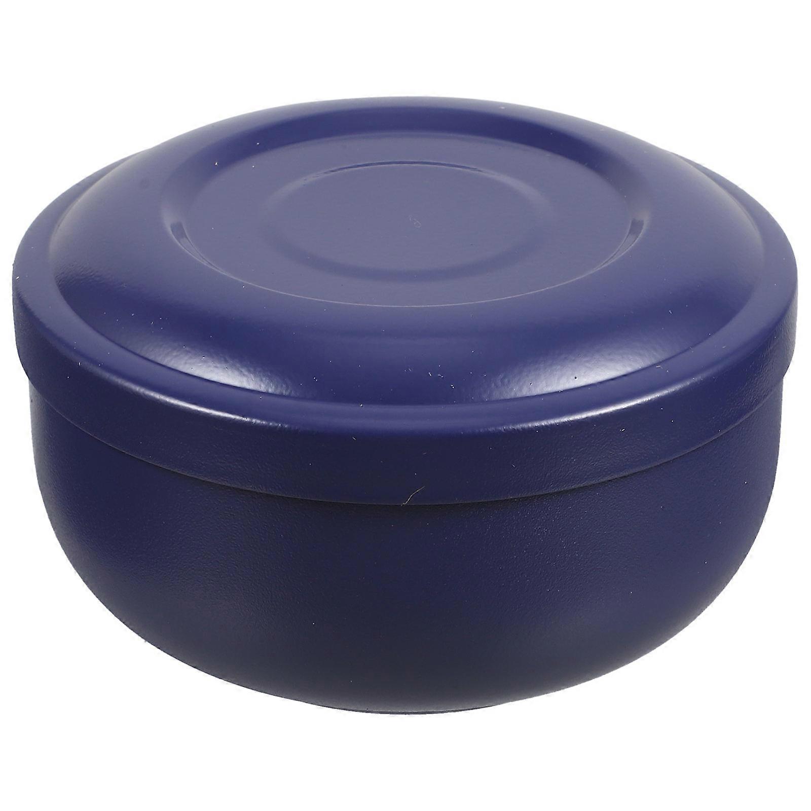 Man Shaving Supplies Metal Shaving Bowl Grooming Routine Sleek Round 11.00X11.00X6.50cm Shaving 1Pcs