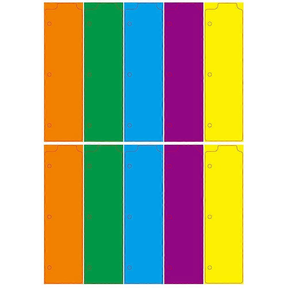 10Pcs Binder Dividers Mini Binder Pages Notebook Binder Dividers Scrapbook Dividers File Tab Dividers