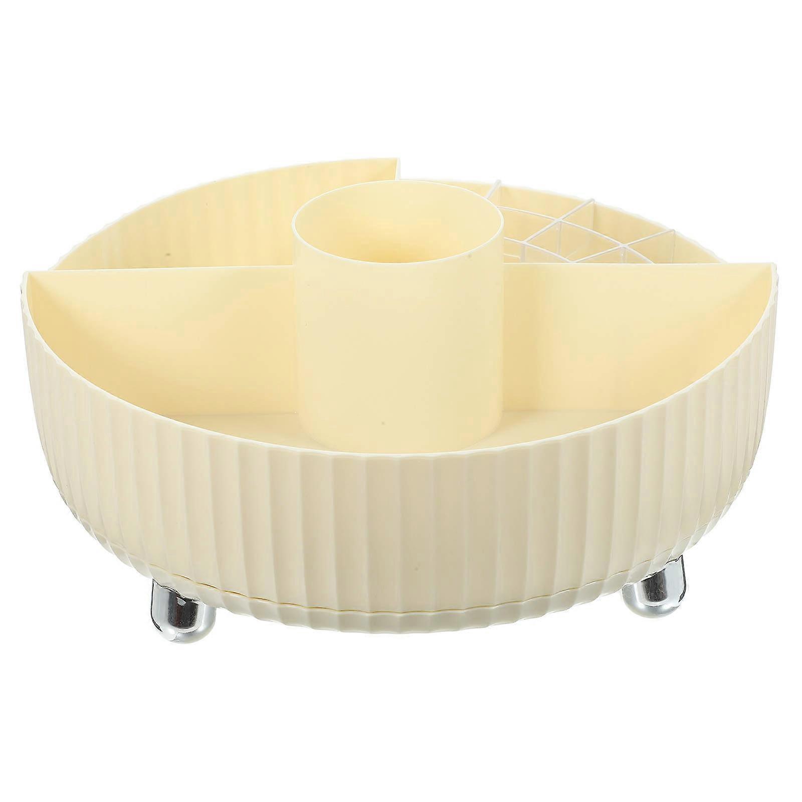 Cosmetics Organizer Spinning Makeup Organizer Vanity Organizer Simple Style 28.00X28.00X10.50CM 1Pack