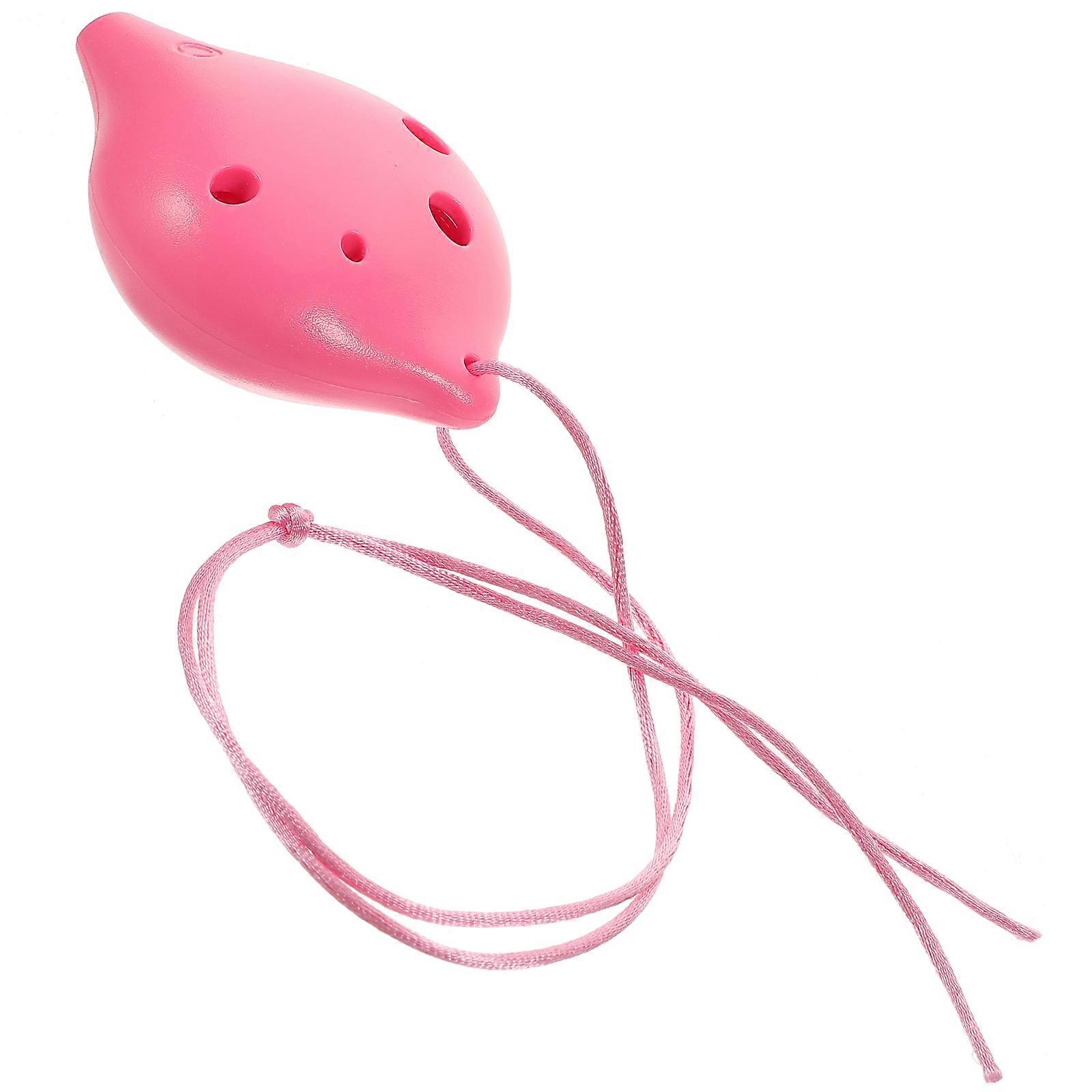 Ethnic Characteristic Musical Instrument Beginner Design Ocarina Portable Plastic Ocarina 6-Hole Soprano 1Pack