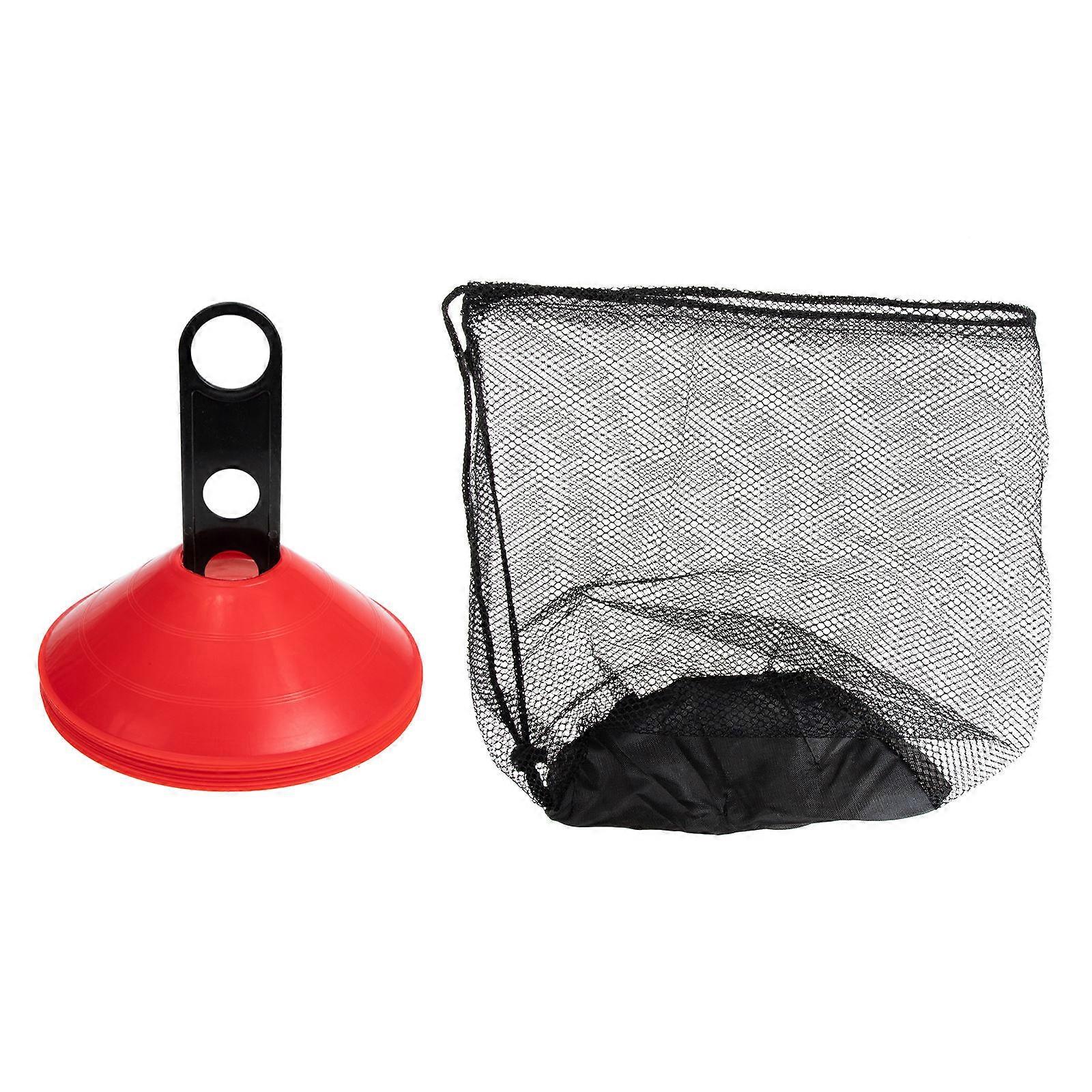 Sport Cones Soccer Cones Obstacle Cones Outdoor Sports Equipment 20x20cm Assorted Color Mesh Material 1 Set