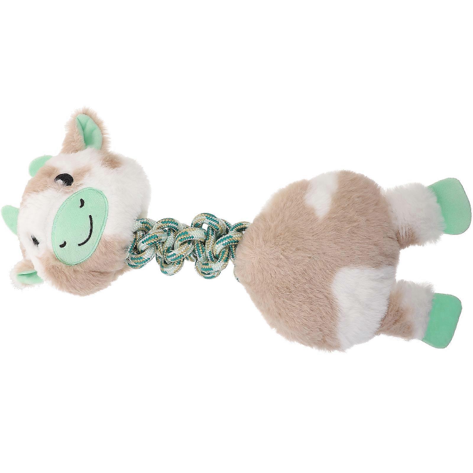 Dog Plaything Molar Toy Pet Interaction Cotton Knot 40x18.5cm Sound Emitting 1Set