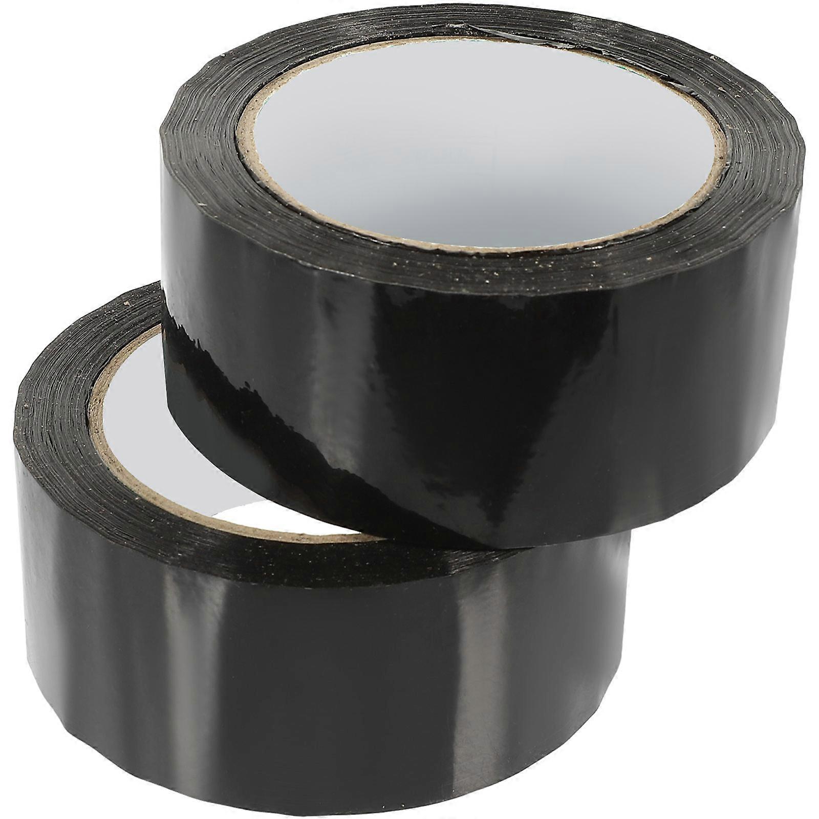 Heavy Duty Packaging Tape Strong Adhesive Black 4.5CMx75M Industrial Household Use 2 Rolls