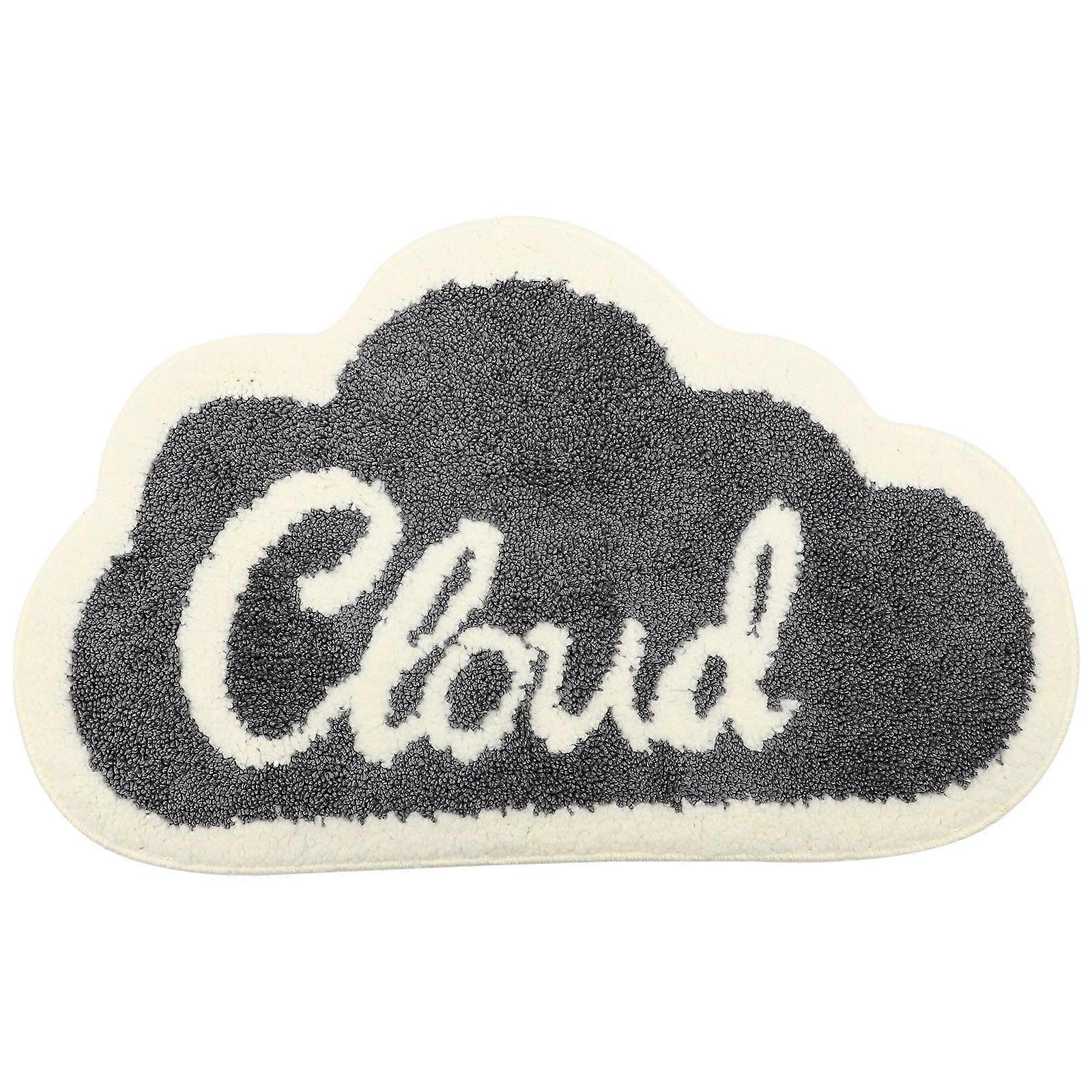 吸水カーペット家庭用カーペットグレー吸湿性耐摩耗性装飾1個