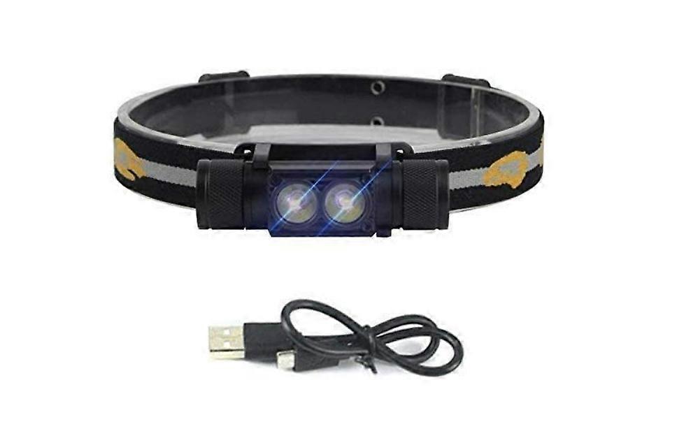 Led Headlamp Zoomable Headlight Led Mini Head Lamp 4 Modes Zoomable Focus Headlamp Lantern for Camping Hunting Spotlight(Black)