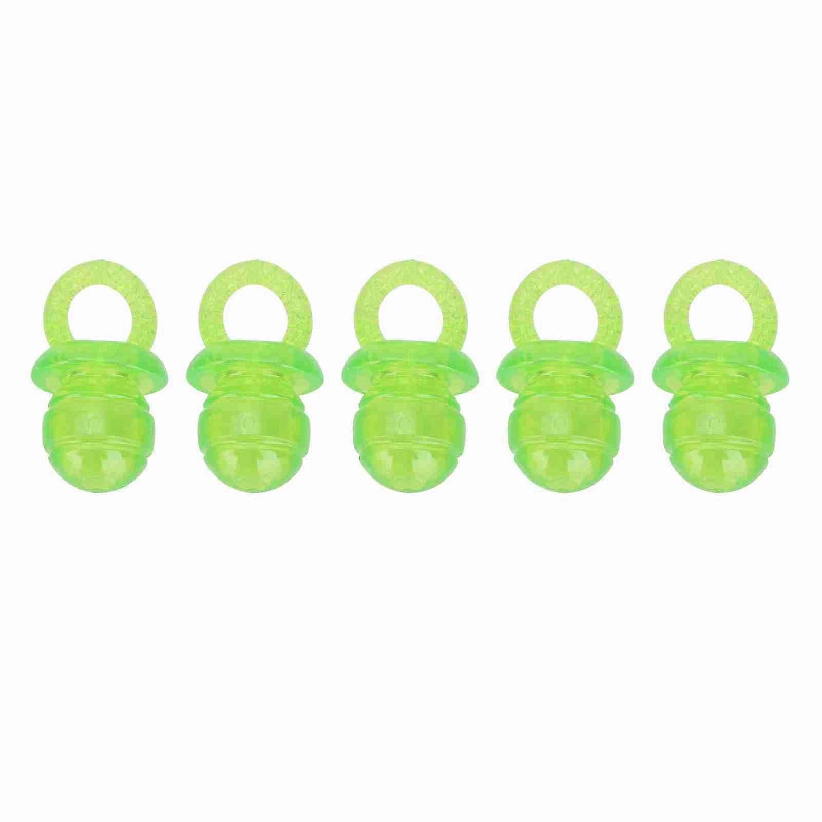 Lot de 5 anneaux de dentition en forme de sucette pour chien, jouet interactif à mâcher (vert)