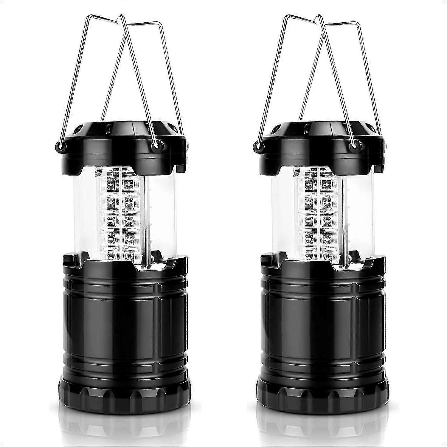 2 Pack Portable LED Camping lamp with Foldable Hook, Waterproof lamp, Battery Powered lamp, Portable Camping lamp, Applicable to Hurricane, Emergency,