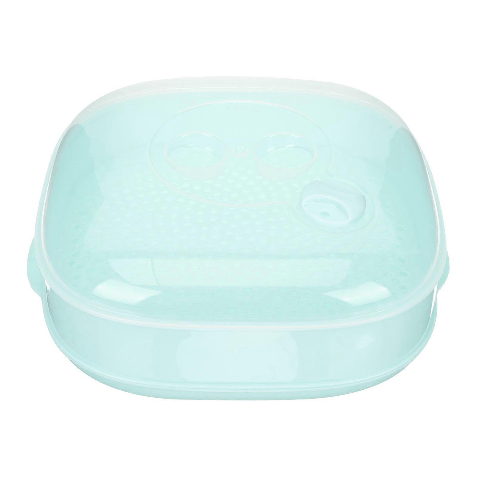 Healthy Cooking Pot Steamer for Vegetables Microwavable Single Layer Kitchen Cooker Assorted Color 10.22X9.00X2.75in Water Retention 1Pcs