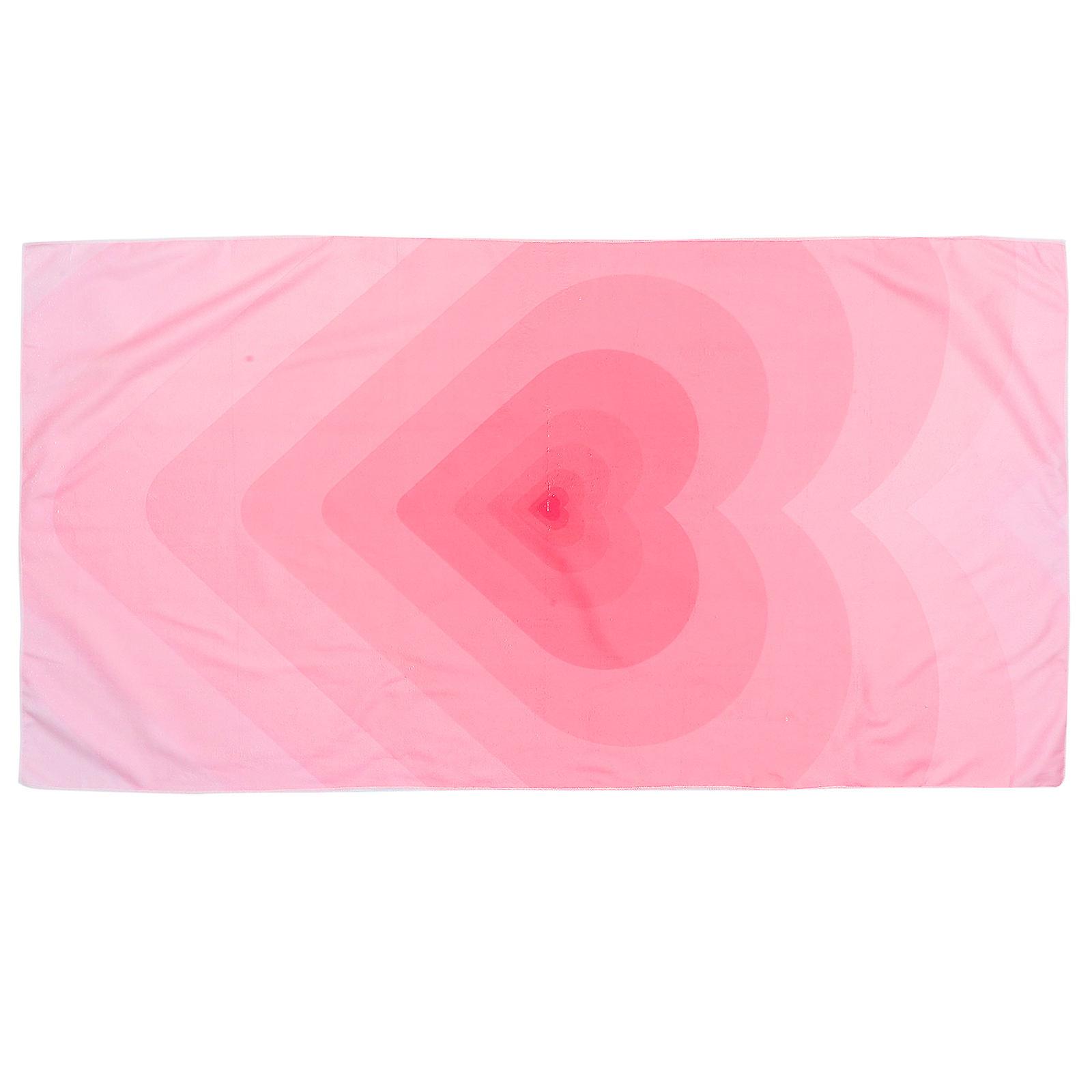 Beach Towel Quick Drying Absorbent Non Sand Sticking Multi Functional High Definition Printing Pink 160x80cm Oversized For Outdoor Beach 1Pack