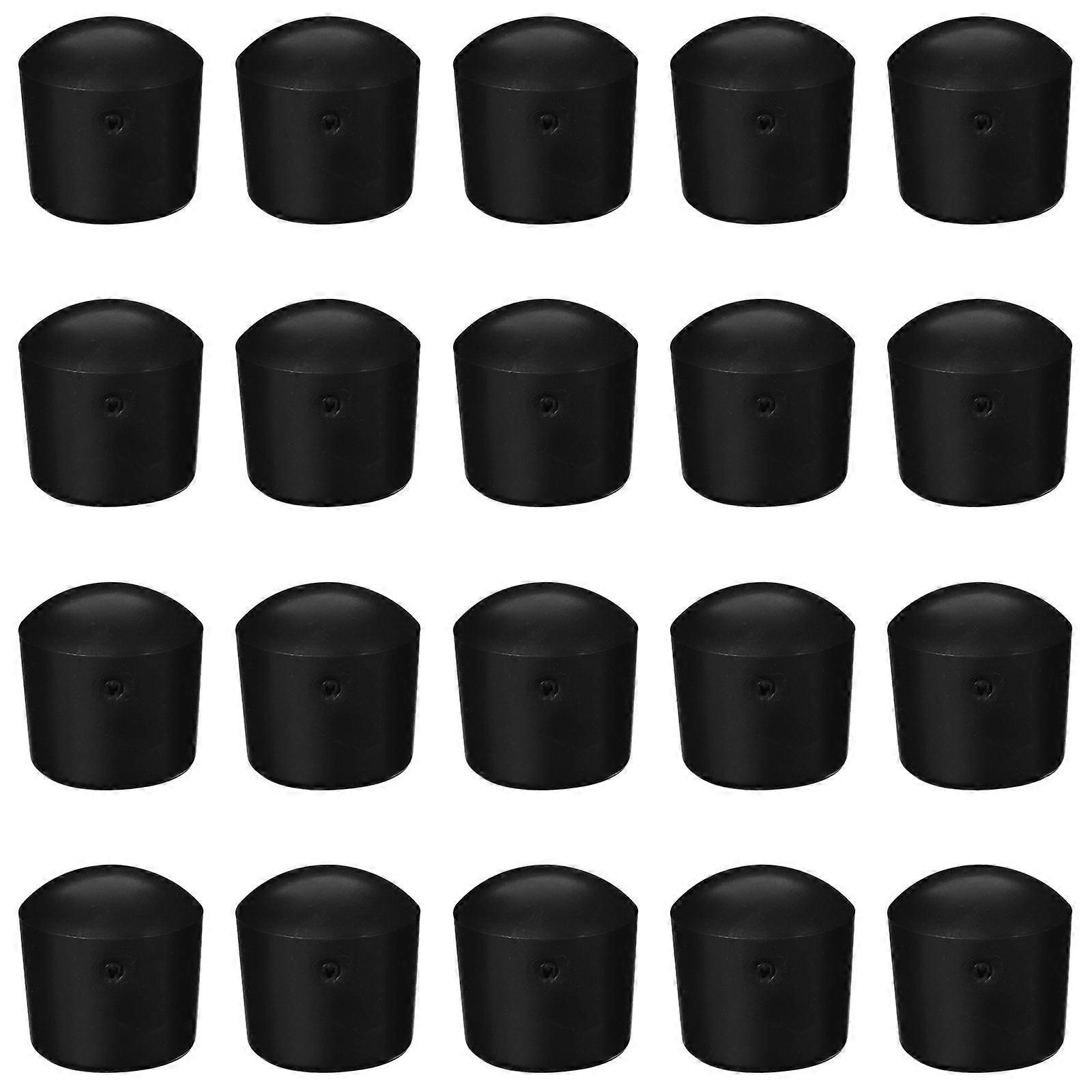 Foosball Safety End Caps Plastic Material Elegant Design For Foosball Gaming 1.60X1.60X0.80CM 20Pcs