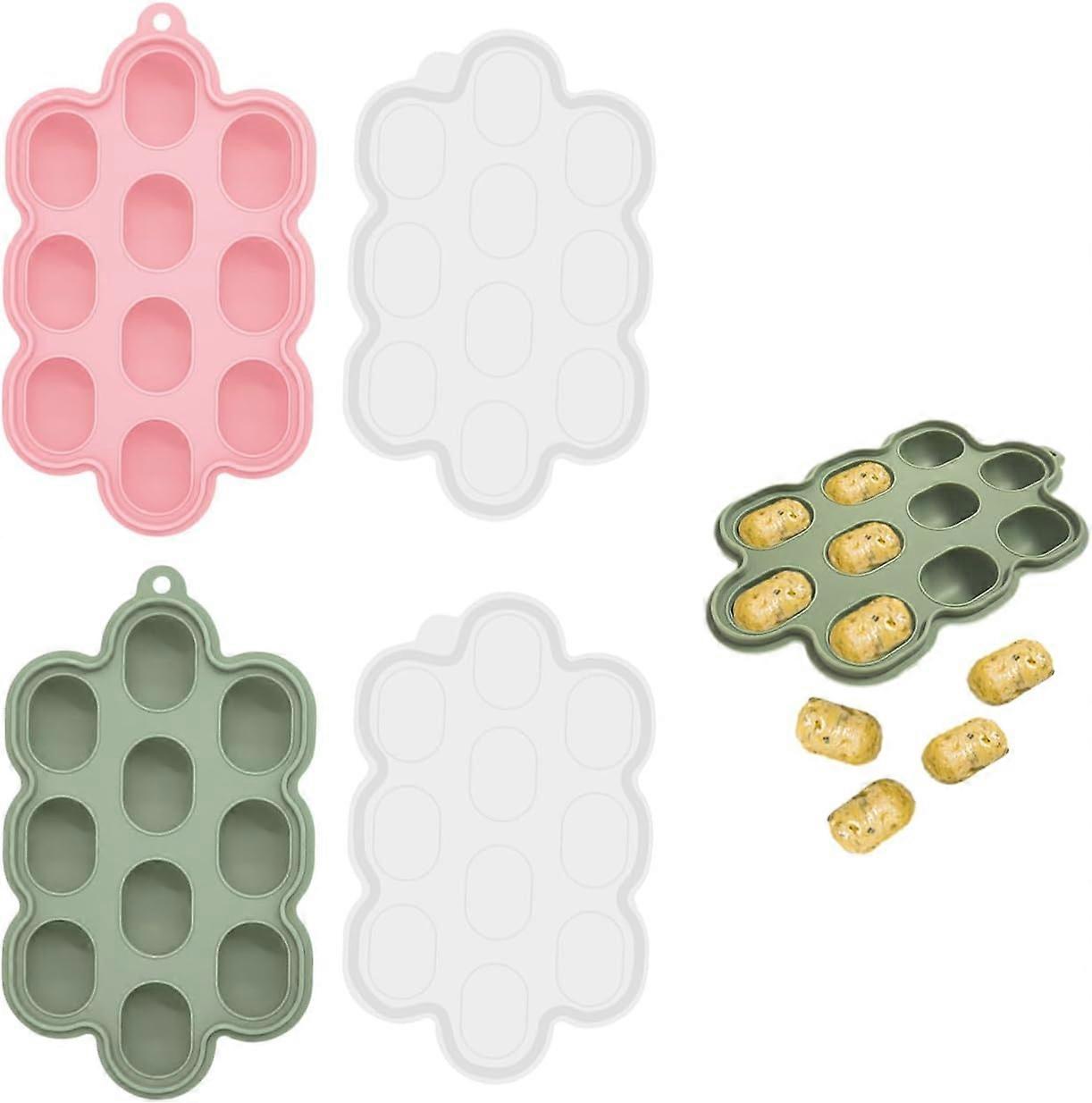 2-piece ice tray, smoothie box, silicone ice cube mold