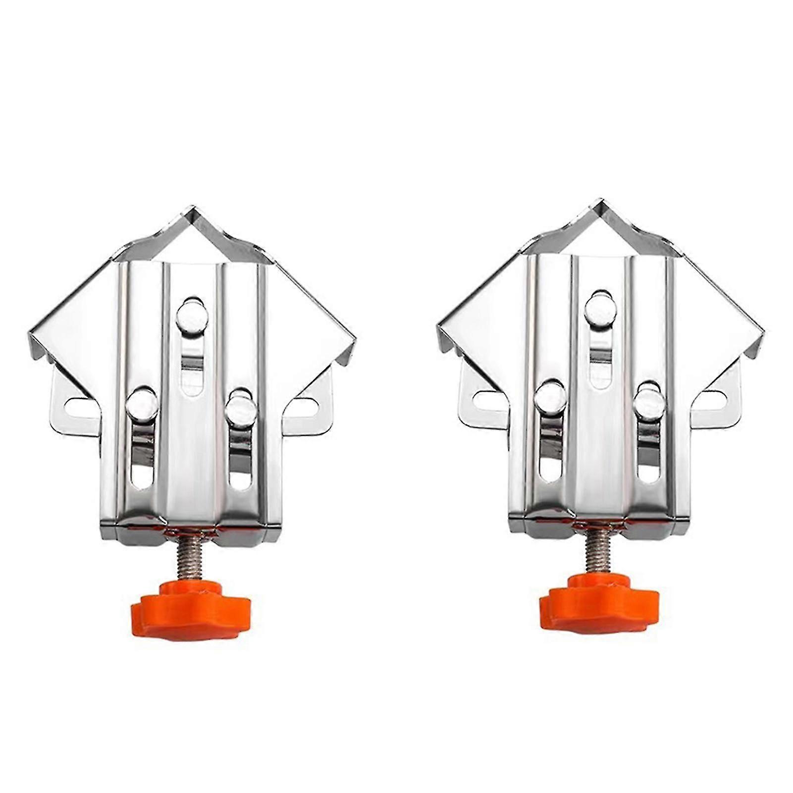 Stainless Steel 90 Corner Clamp Easy Using Corner Positioning Clip for Fish Tank Splicing