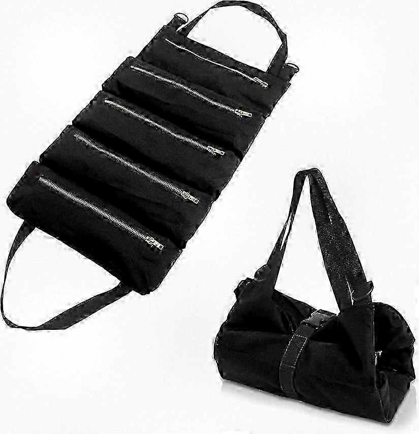 Multifunctional Canvas Tool Bag with 5 Pockets, Durable Design for Home Use 2025