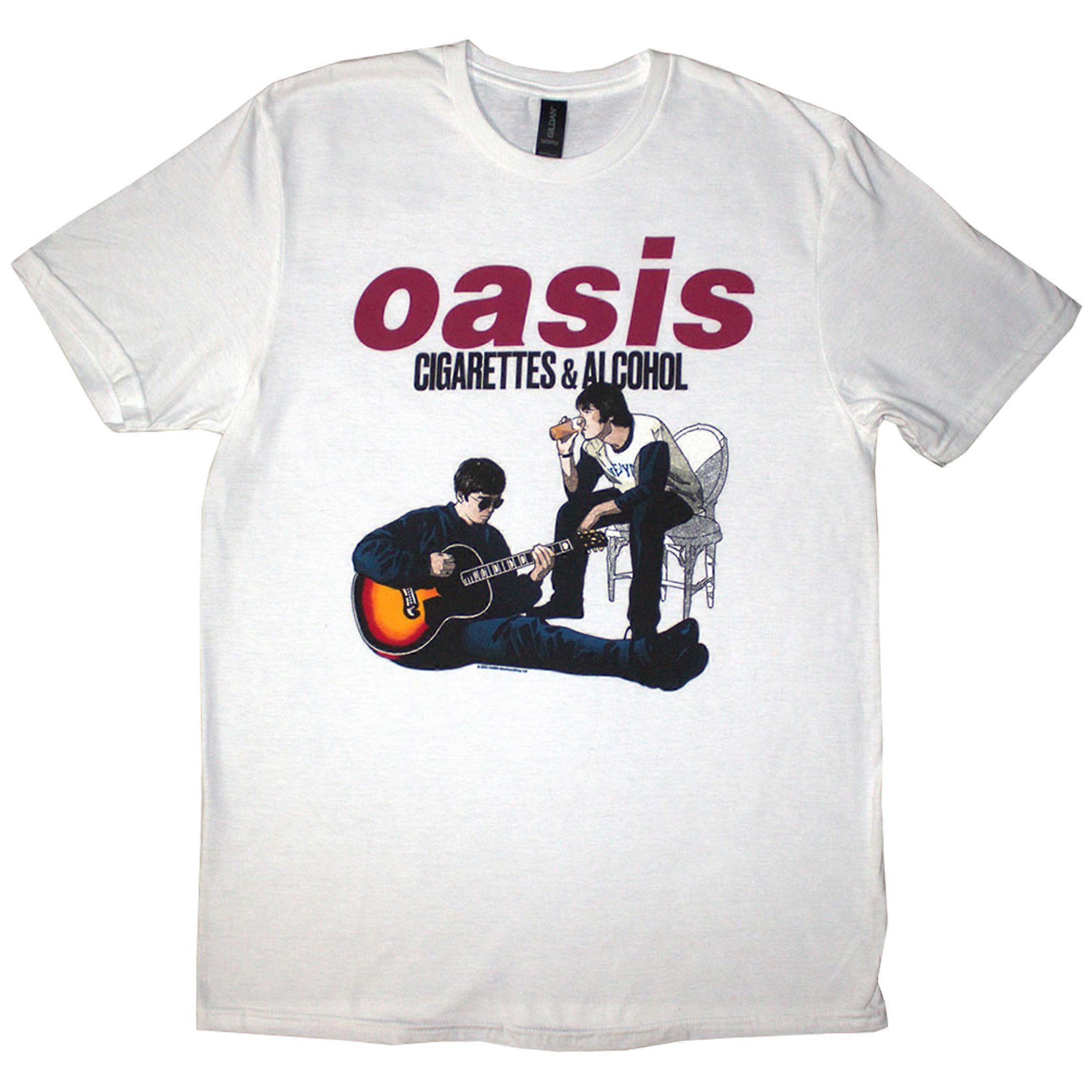 Oasis Cigarettes And Alcohol Illustration T Shirt