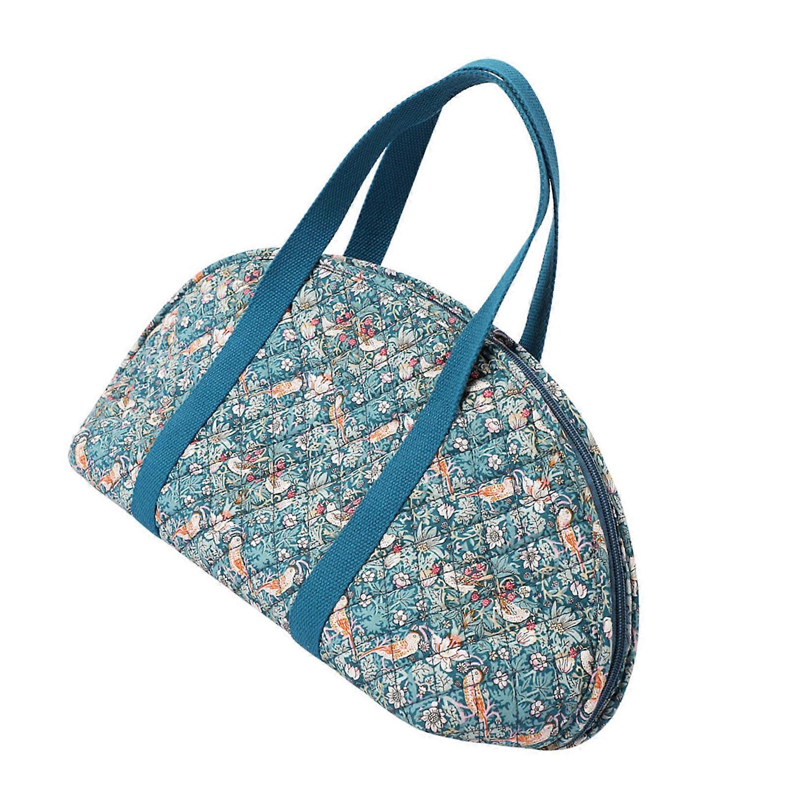 Häkelbeutel Travel Projekttasche für Garn Aufbewahrung, Strickbeutel mit Fächern für Häkelmuster und Nadeln