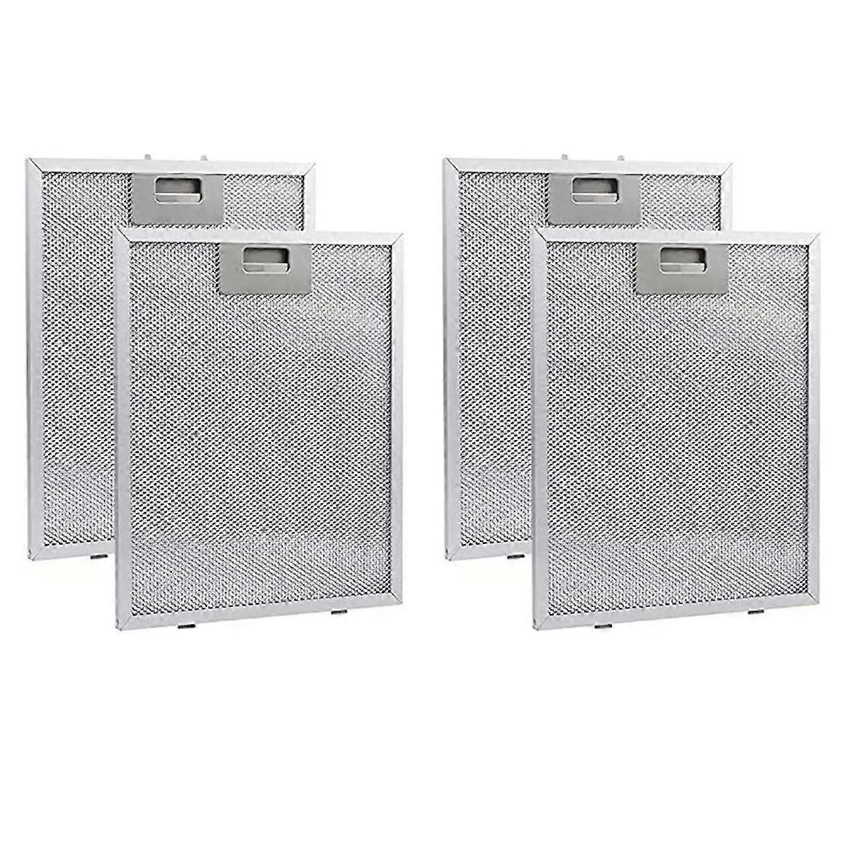 4PCS Cooker Hood Filters Metal Mesh Extractor Vent Filter 320X260mm Kitchens Hoods Oil Filter Range